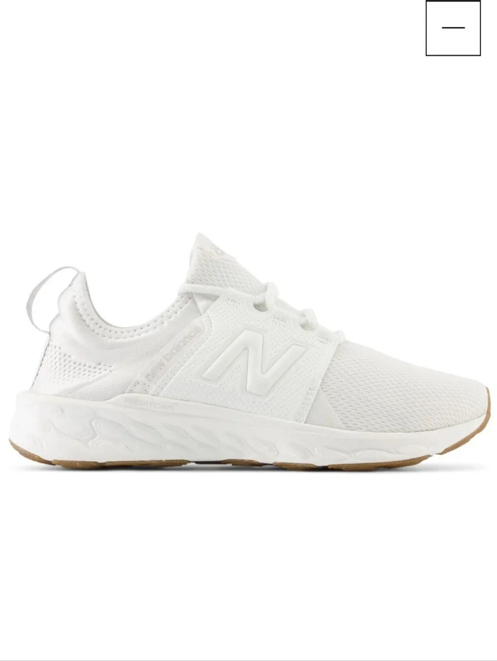 New Balance White Fresh Foam X Cruz v3 Sneakers Women's Size 8.5 Running Shoe